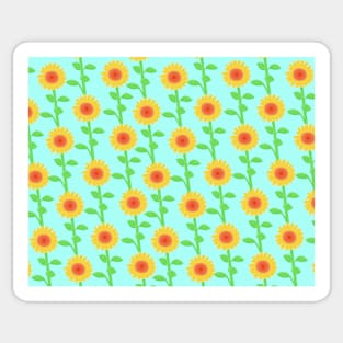 Spring sunflower pattern Sticker